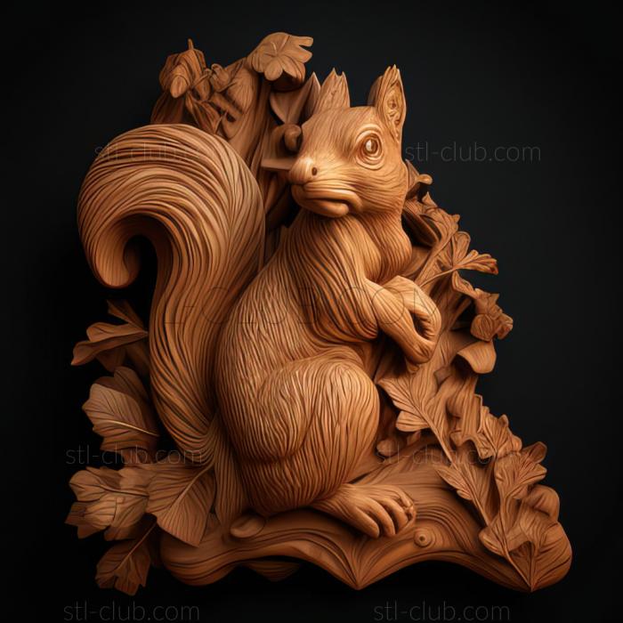 3D model st squirrel (STL)